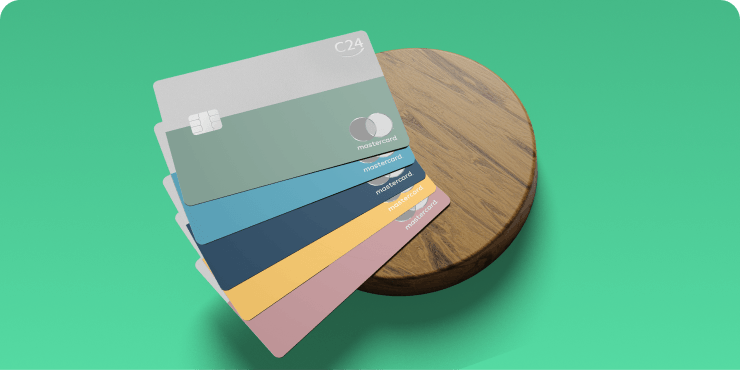 C24 Mastercard Plus in 8 Farben